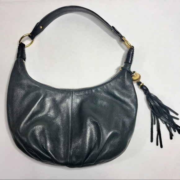 Sigrid Olsen Handbags - Sigrid Olsen Hobo Purse Shoulder Bag Leather Black